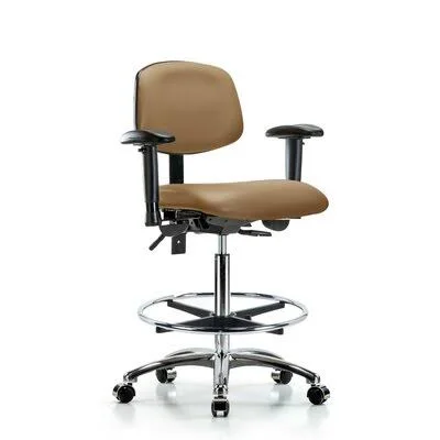 Symple Stuff Anna Drafting Chair, Gray