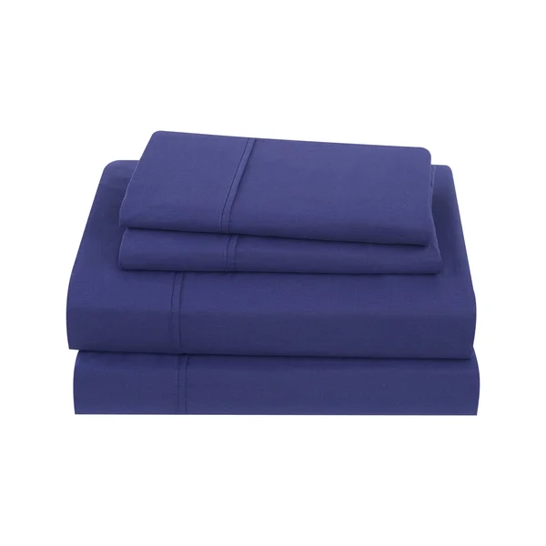 Sean John Solid Cotton Percale Sheet Set - King - White