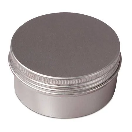 576ea - 3 oz Aluminum Screw Top Tin Can with PE Cushion by Paper Mart - White
