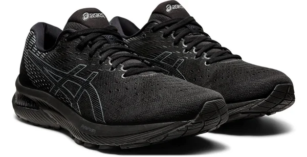 Asics GEL-Cumulus 22 Black/Grey Men's Running Shoes - Size: 9.5