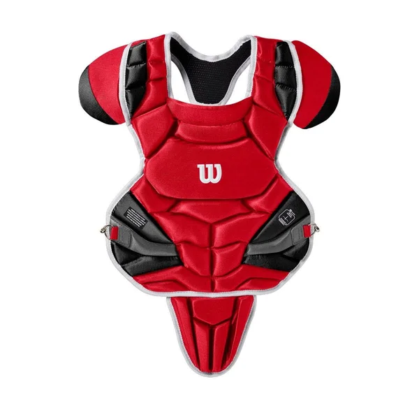 Wilson C1K NOCSAE Intermediate Chest PROTECTOR, Scarlet