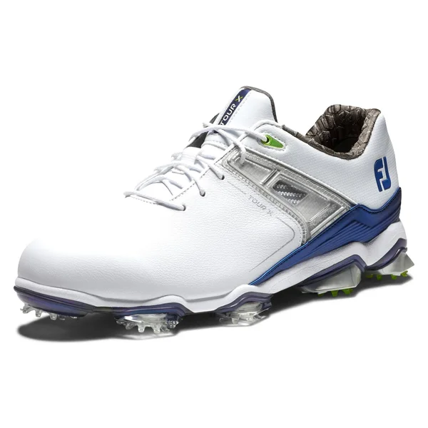 FootJoy Men's Tour x Golf Shoes Size 9.5, White/Navy/Lime