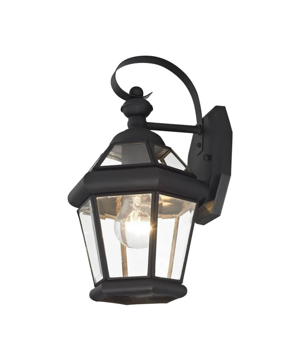 Livex Lighting Georgetown Outdoor Wall Lantern Polished Brass 1 Light 2061-02