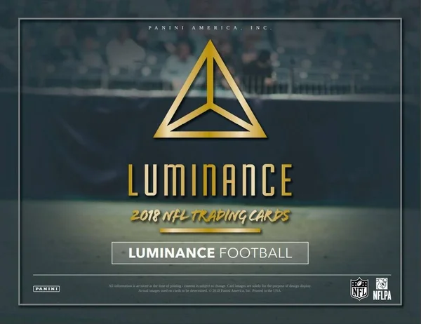 2018 Panini Luminance Football Hobby Box - (4) Packs