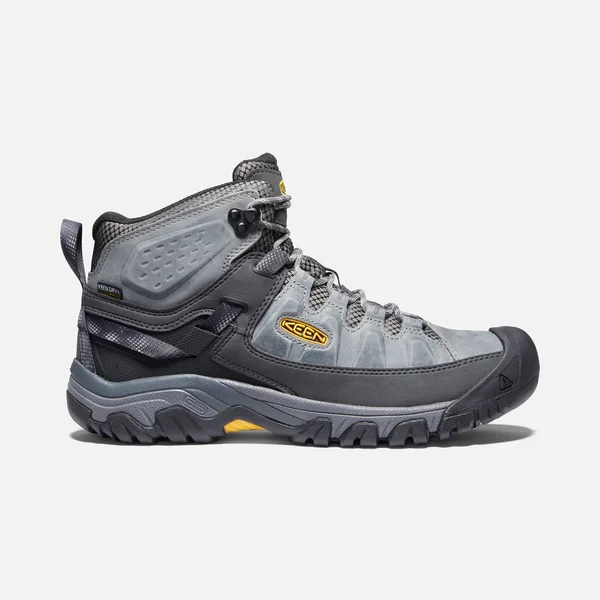 Keen Men's Targhee III Mid WP Hiking Boot Drizzle/Keen Yellow 11