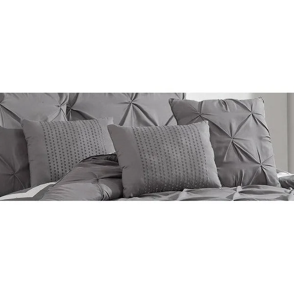 Avondale Manor Ella Pinch Pleat Comforter Set - Blue, Twin