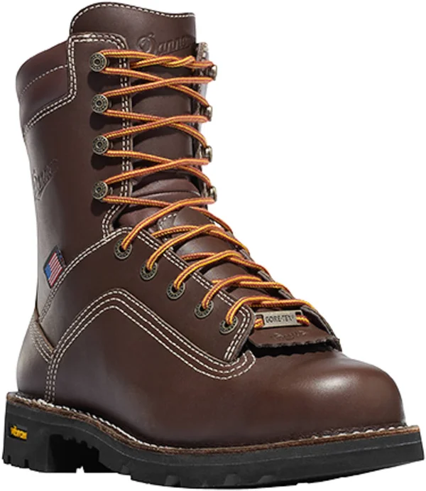 Danner Men's Quarry USA 8in GTX Boot, Size: 10.5D, Brown