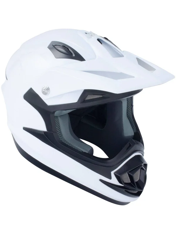 GSB Gloss White XP-14B MX Helmet, Classic Motocross Collection