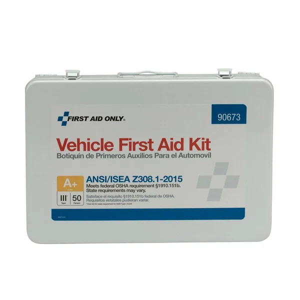 First Aid Only 90673 50 Person Vehicle ANSI A+ First Aid Kit - Metal Case