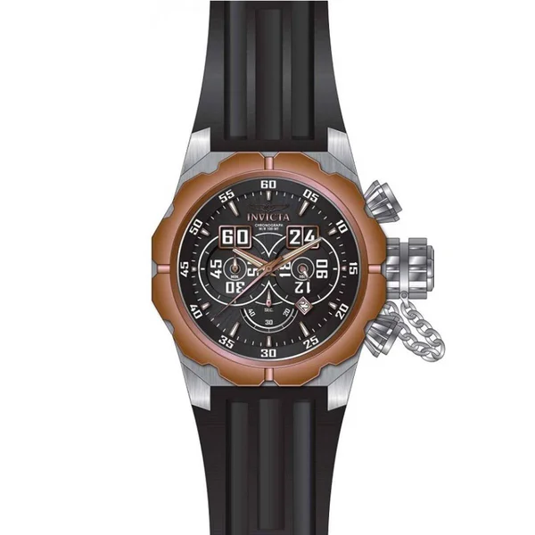 Invicta Men's 21631 Russian Diver Black Silicone Watch - Black