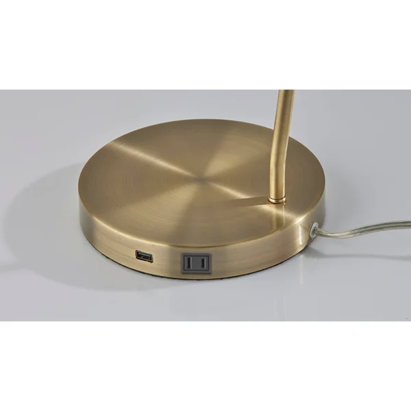 Adesso Cleo Desk Lamp - Brushed Steel