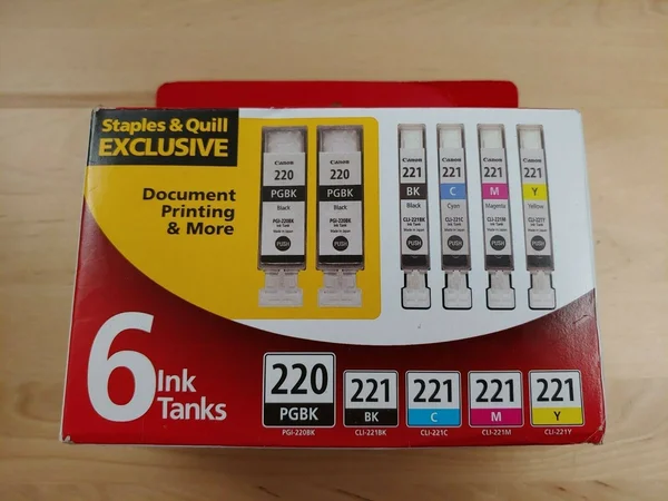 Canon 220/221 Ink Cartridges Value Pack - Black/Color - 6 count
