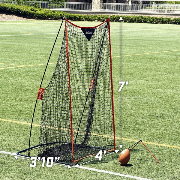 Gosports Football 7& x 4& Kicking Net - Sideline Practice for Punting or Place Kicks - Ultra-Portable Design
