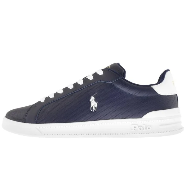 Ralph Lauren Heritage Court Trainers Navy