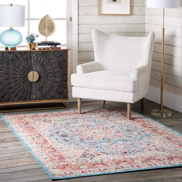 nuLOOM Verona Vintage Persian Red 7 ft. x 9 ft. Area Rug