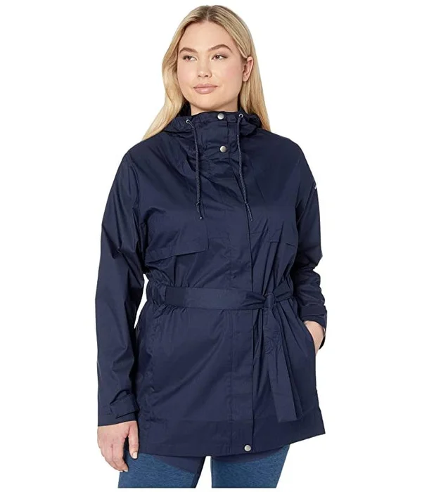 Columbia Pardon My Trench Rain Jacket - Women's Dark Nocturnal, 1x
