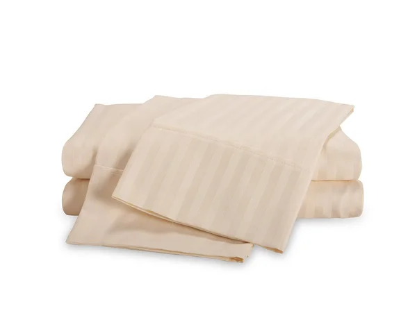 400 Thread Count Cotton Striped Sheet Set - Twin, Ivory - by eLuxury