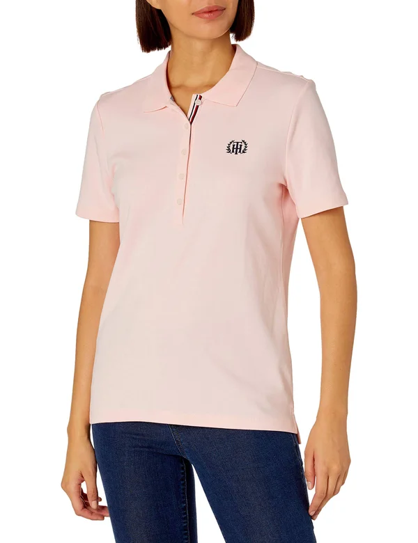 Tommy Hilfiger Ballet Pink Plus Size Polo Shirt