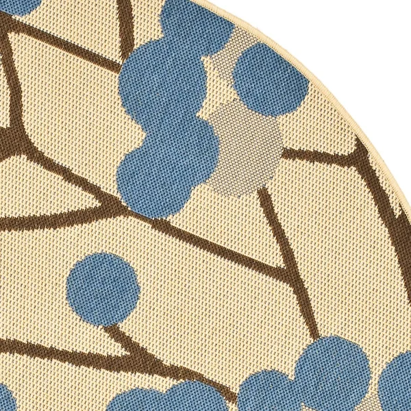 Safavieh Courtyard CY4037B 2&0x22 x 3&7x22 Natural Brown, Blue Area Rug
