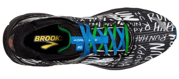Brooks Adrenaline GTS 20 9.5, Black/White/Multi (Men's)