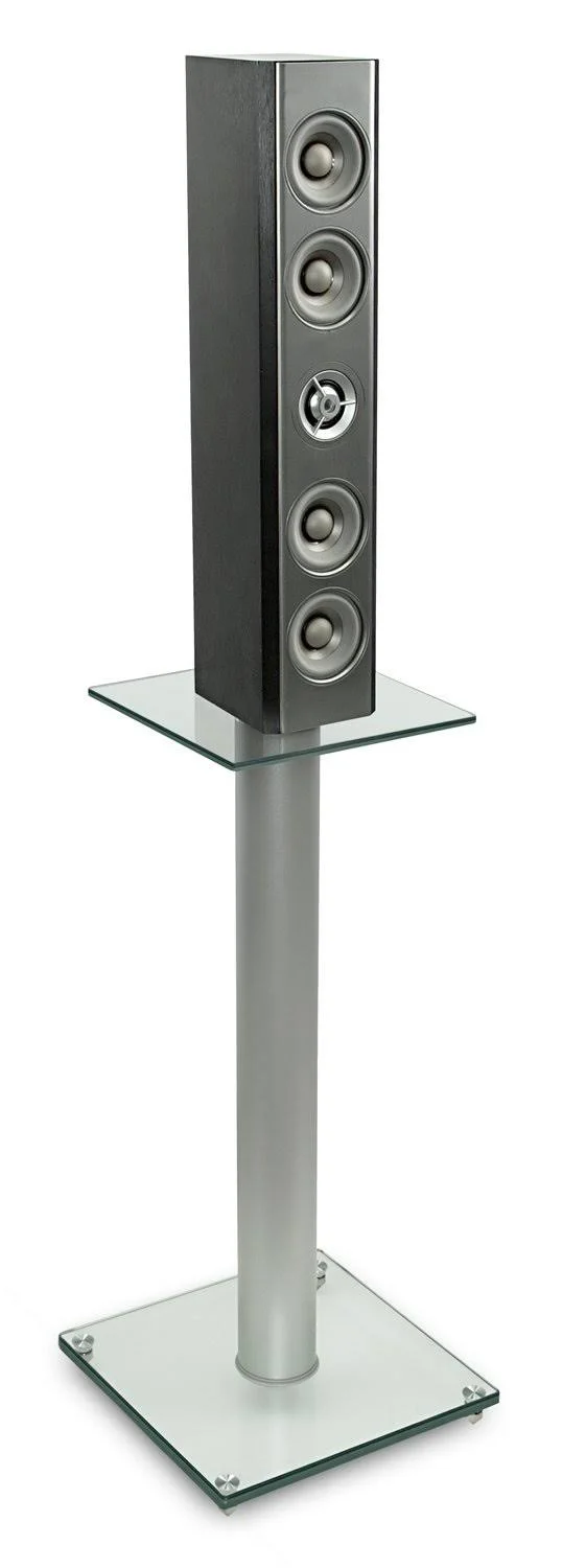 Mount-it! Speaker Stands for Satellite Speakers and Surround Sound Systems - Glass and
