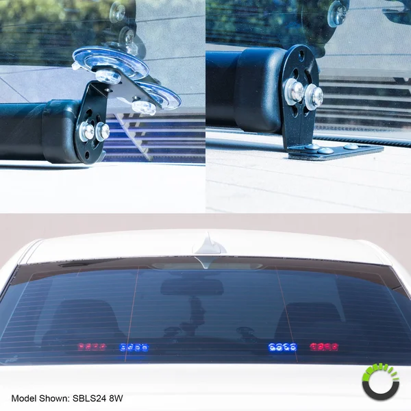 LAMPHUS SolarBlast Sbls64 29 inch 24W LED Traffic Advisor Light Bar - Amber White, Yellow