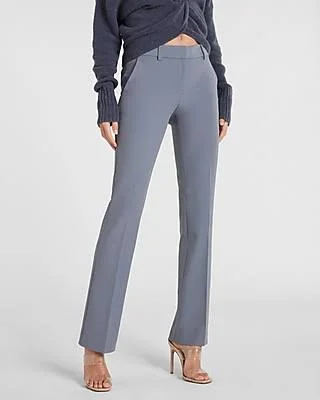 Mid Rise Supersoft Twill Bootcut Columnist Pant Blue Women's 0 Long