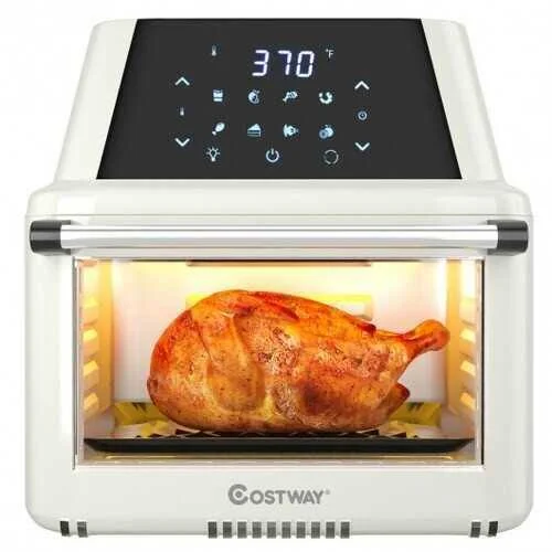 19 qt Multi-functional Air Fryer Oven 1800W Dehydrator Rotisserie-Green