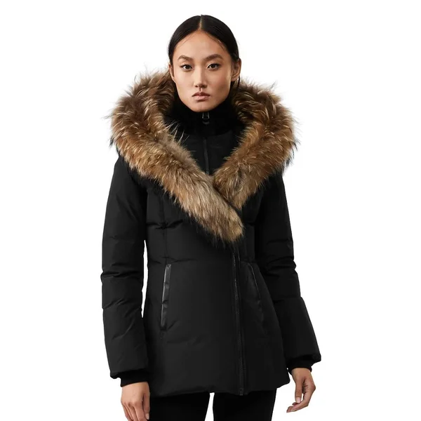 Mackage Adali Fur Trim Down Coat 3764609 - x Small, Black