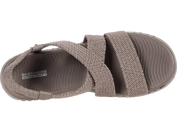 Women's Skechers GOwalk Smart Hidden Shore Strappy Sandal, Adult, Size: 7, Dark Taupe