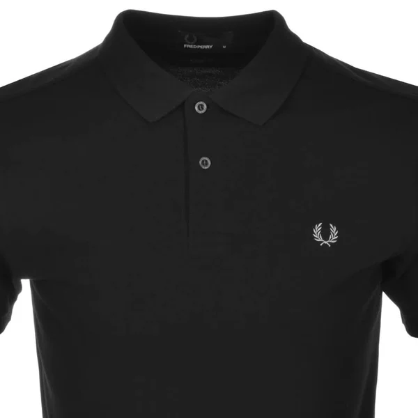 Fred Perry Plain Polo T Shirt Black
