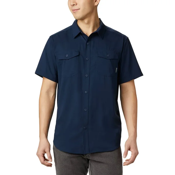 Columbia Men's Utilizer II Solid Short Sleeve Shirt - 4X - Navy Blue