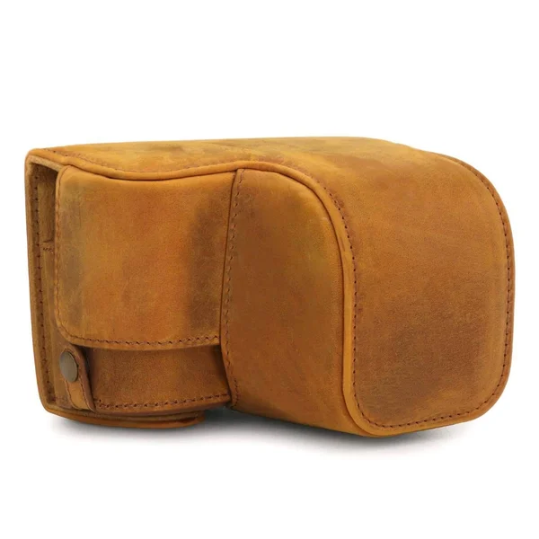 MegaGear Sony Alpha A6400 - A6100 (16-50mm) Ever Ready Top Grain Leather Camera Case, Camel