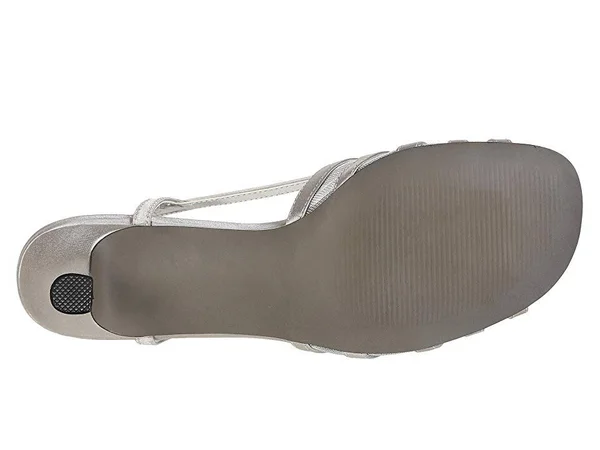 David Tate Women's Cheer Slingback - Silver Satin