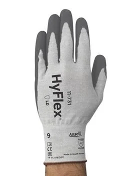 Ansell Sz 8 Lvl 2 GRY 1/Pr Poly KNITWRIST. 11-731-8