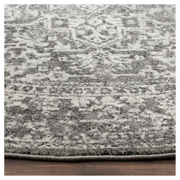 Safavieh Evoke EVK256D Grey - Ivory Rug 6&7x22 x 6&7x22 Round