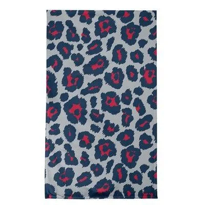 New England Football Leopard Print Tea Towel East Urban Home Color: Silver/Black/White - Material: Cotton Blend
