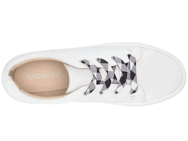 Aerosoles Women's Term Paper Sneaker, White Leather