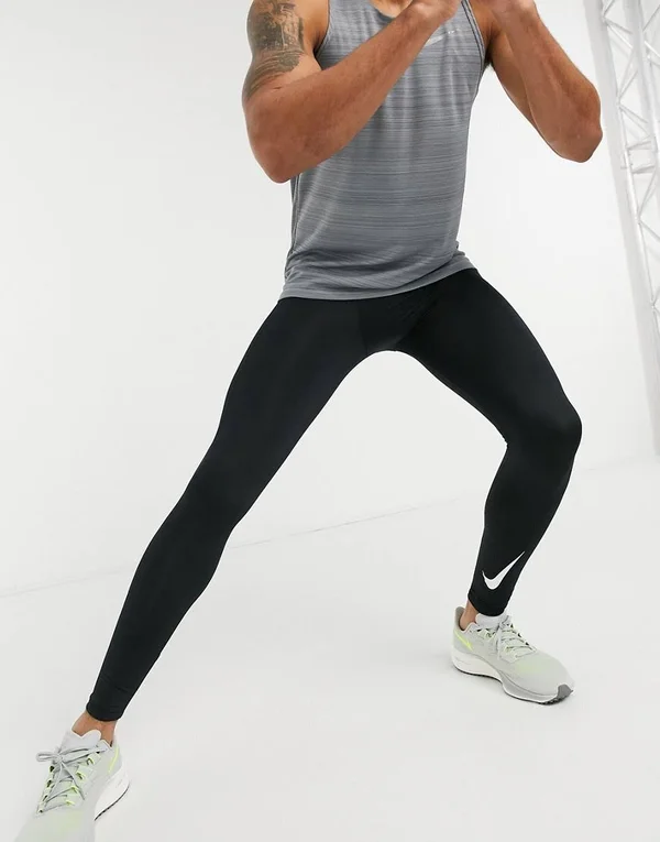 Nike Men's Pro Warm Tights, Small, Black