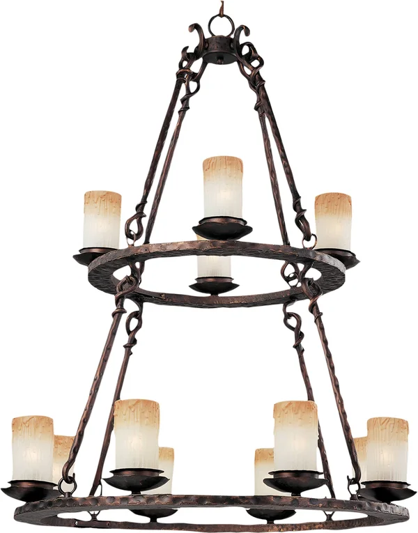 Maxim 10977WSOI Notre Dame 12-Light Chandelier, Oil Rubbed Bronze