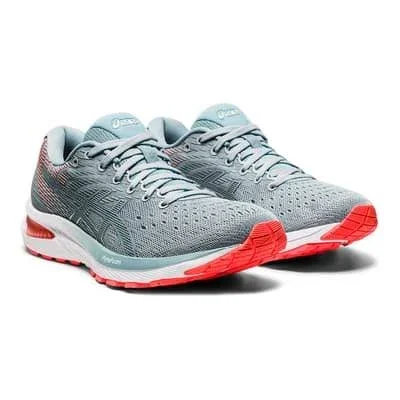 Asics GEL-Cumulus 22 Running Shoes Blue Pink White Women - 36