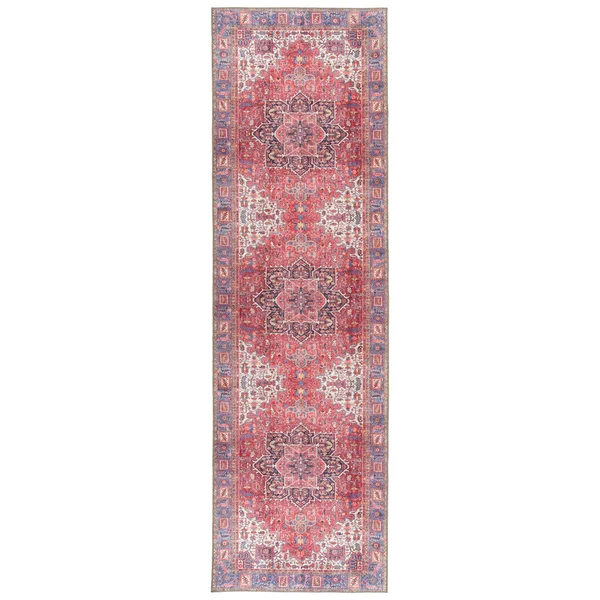 Kaleen Boho Patio Boh04-25 Red 3& x 5& Area Rug