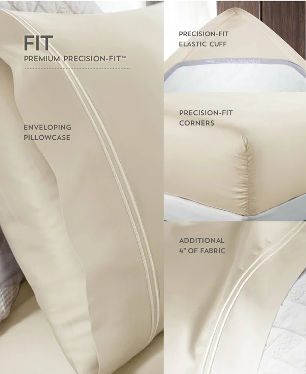 PureCare California King Elements Premium Modal Sheet Set, Ivory