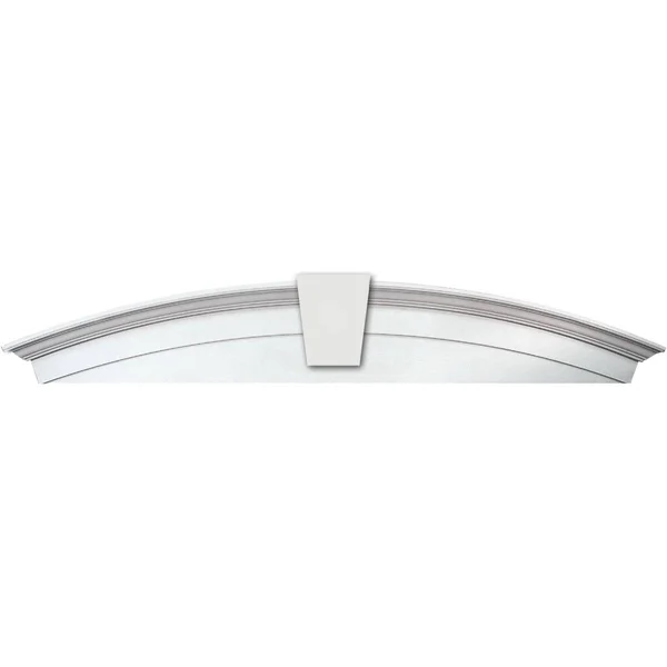 Fypon, Ltd. WCHARS84X16K 84x22W x 95 3/4x22OW x 16x22H x 6x22P Arched Crosshead w/ Keystone