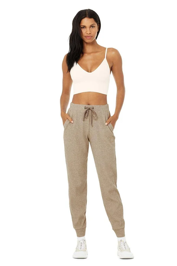 Alo Yoga - Muse Sweatpant in Gravel Heather, Size: Large