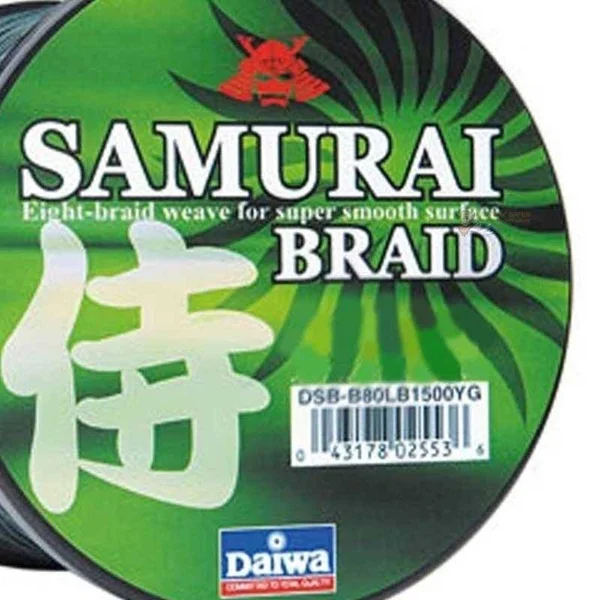 Daiwa Samurai Braid Filler Spool 300Y Green 55 lb. Test