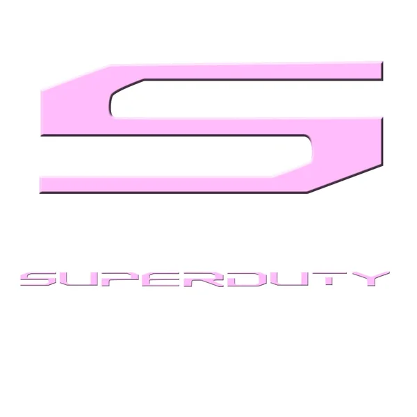 Recon 264381PK Super Duty Pink Hood/Tailgate/Interior Lettering Kit