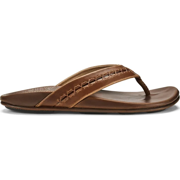 Olukai Honoli&i Sandals - Men's Toffee/Toffee - 10