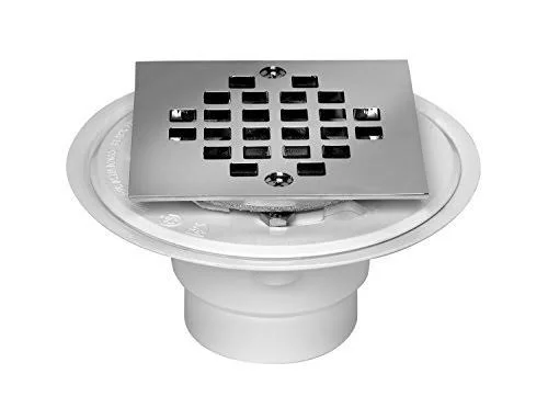 Oatey 42237 Sq PVC Shower Drain - Size: EA, Multi-Colored