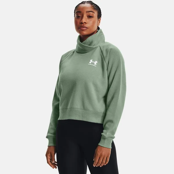 Under Armour Women's Rival Fleece Wrap Neck - Green, XXL